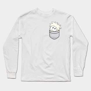 White Puffle Long Sleeve T-Shirt